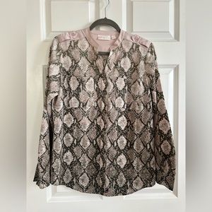 Belle by Kim Gravel pink, cream, and gray size XS